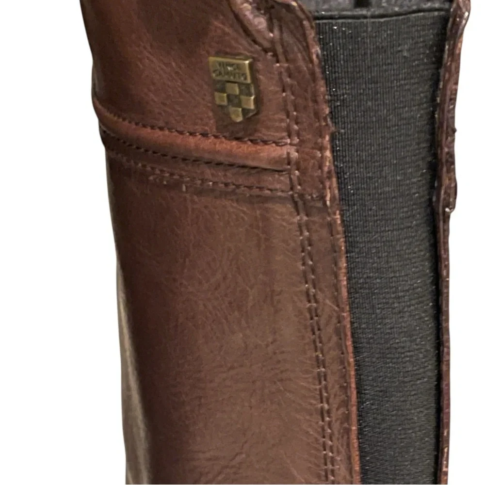 Vince Brown Over-the-Knee Leather Boots